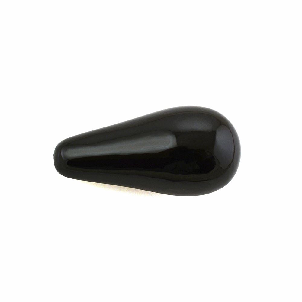 BLACK ONYX PLAIN DROPS (HALF DRILL) 25X12MM 21.65 Cts.
