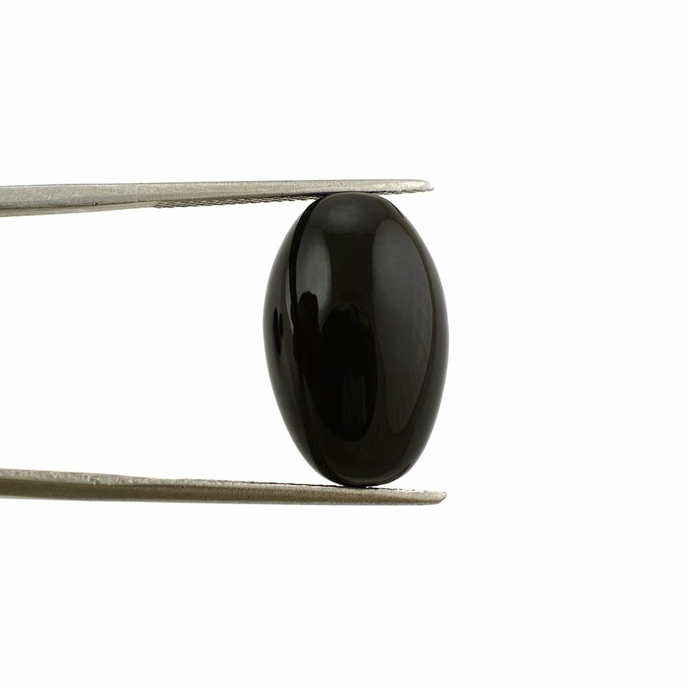 BLACK ONYX PLAIN BEADS (FULL DRILL) 19X12MM 19.14 Cts.