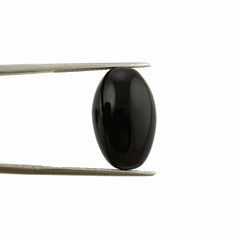 BLACK ONYX PLAIN BEADS (FULL DRILL) 19X12MM 19.14 Cts.