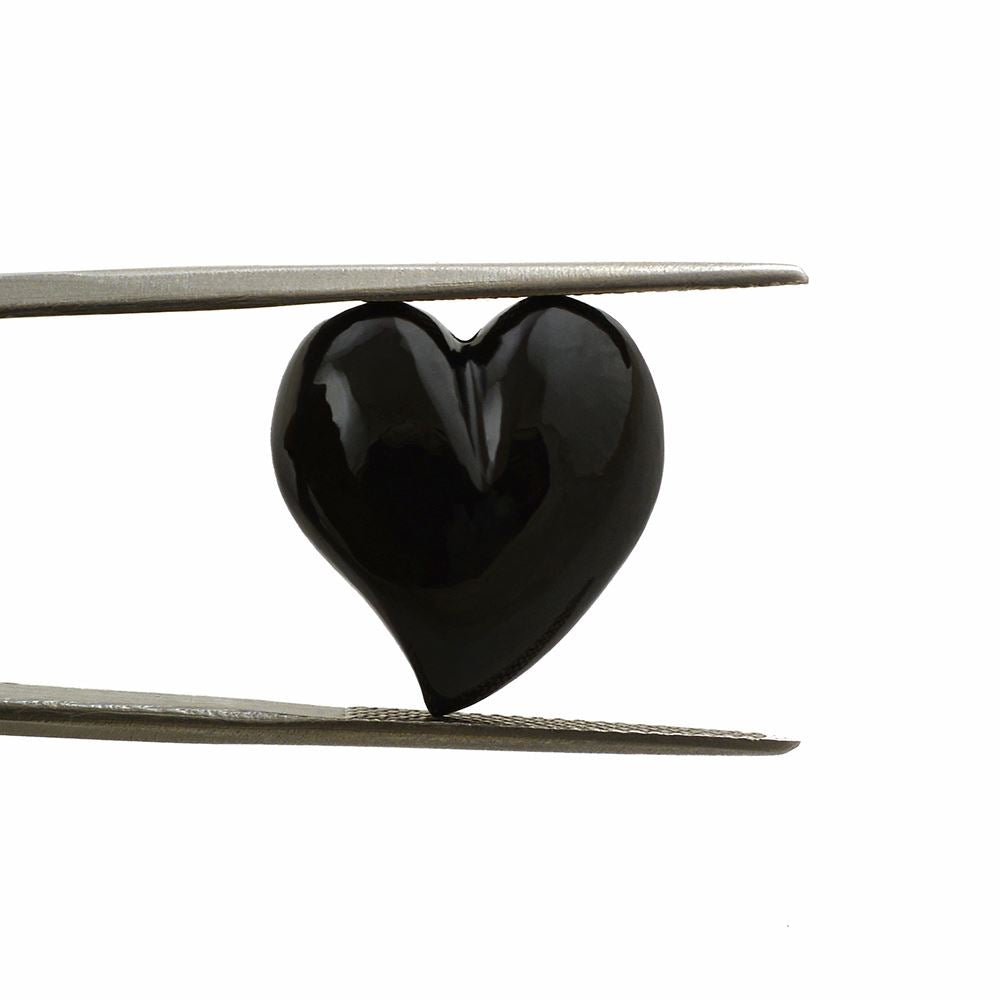 BLACK ONYX SACRED HEARTS (DES#133) 17X16MM 16.15 Cts.
