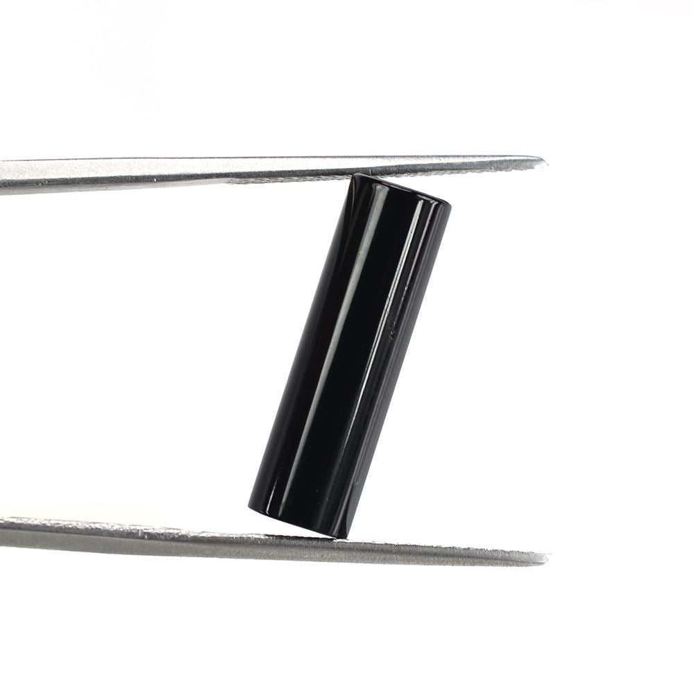 BLACK ONYX PLAIN TUBE (CYLINDER) FANCY 20X6MM 7.40 Cts.