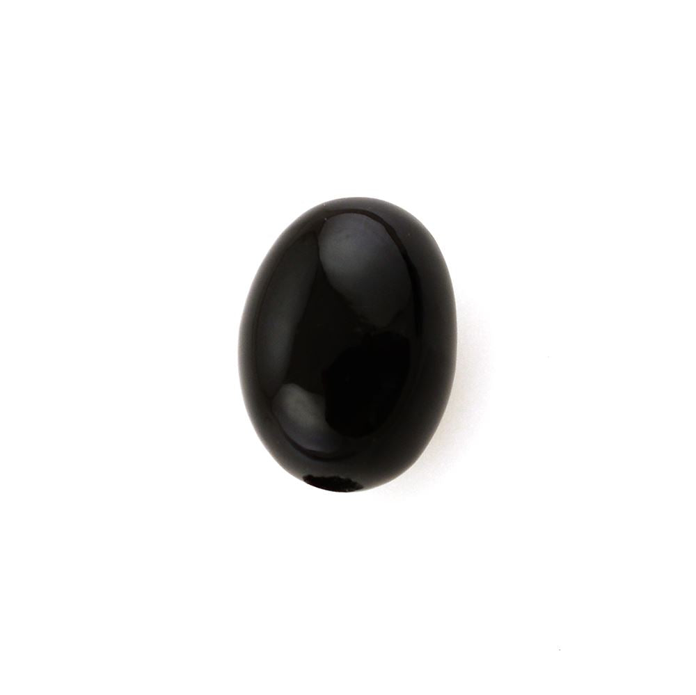 BLACK ONYX PLAIN EGG (FULL DRILL) FANCY 7.50X5.50MM 1.50 Cts.