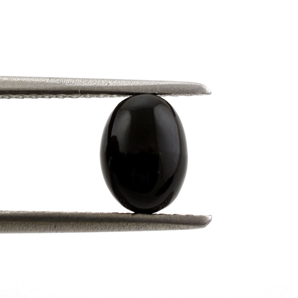 BLACK ONYX PLAIN EGG (FULL DRILL) FANCY 7.50X5.50MM 1.50 Cts.