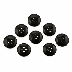 BLACK ONYX PLAIN BUTTON (FULL DRILL) 15MM 5.09 Cts.