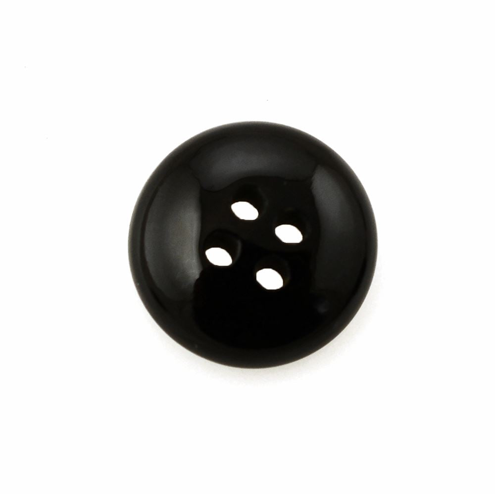 BLACK ONYX PLAIN BUTTON (FULL DRILL) 10MM 2.21 Cts.