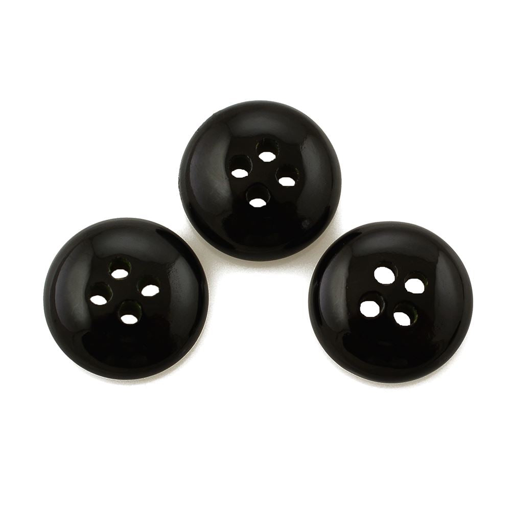 BLACK ONYX PLAIN BUTTON (FULL DRILL) 10MM 2.21 Cts.