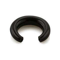 BLACK ONYX PLAIN HALF RING 21MM 8.20 Cts.