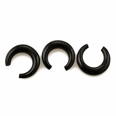 BLACK ONYX PLAIN HALF RING 21MM 8.20 Cts.