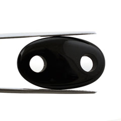 BLACK ONYX HAWK'S EYE OVAL 28.50X17MM 21.64 Cts.