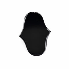 BLACK ONYX ROSE CUT FANCY SHAPE 22X16MM 7.20 Cts.
