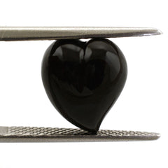 BLACK ONYX SACRED HEARTS (DES#133) HALF DRILL 11.50X10MM 5.56 Cts.