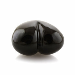 BLACK ONYX SACRED HEARTS (DES#133) HALFDRILL 18X16MM 18.05 Cts.