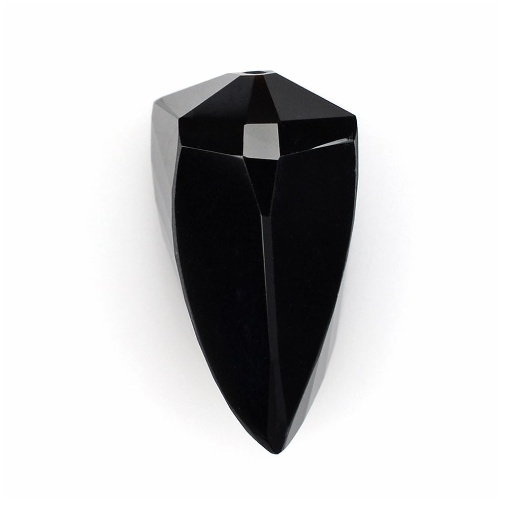 BLACK ONYX LADY FINGER (DES#19) HALF DRILL 20X10MM 13.85 Cts.