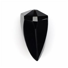 BLACK ONYX LADY FINGER (DES#19) HALF DRILL 20X10MM 13.85 Cts.