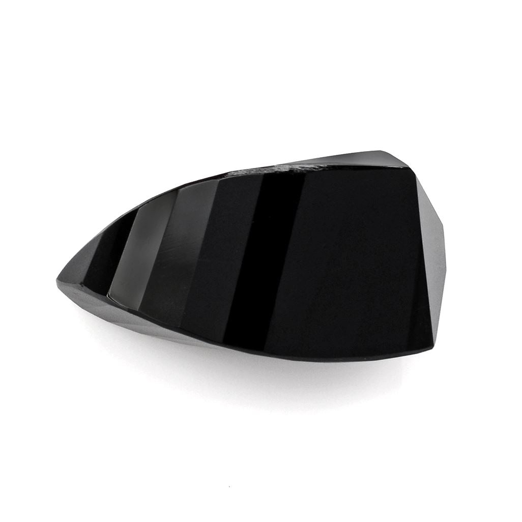 BLACK ONYX LADY FINGER (DES#19) HALF DRILL 20X10MM 13.85 Cts.