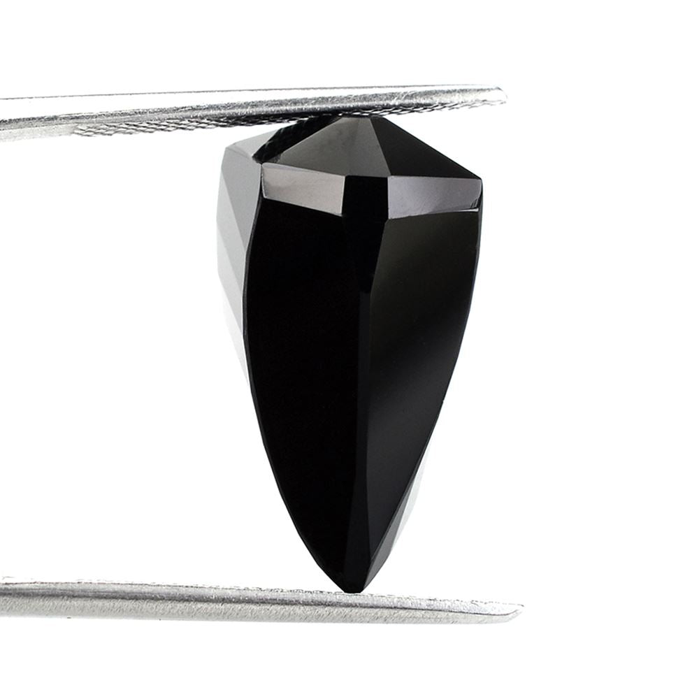 BLACK ONYX LADY FINGER (DES#19) HALF DRILL 20X10MM 13.85 Cts.