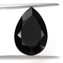BLACK ONYX BOTH SIDE TABLE CUT PEAR 16X11MM 4.99 Cts.