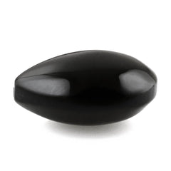 BLACK ONYX LENTIL PEAR (HALF DRILL) 15X12MM 8.92 Cts.