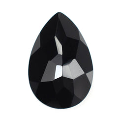 BLACK ONYX CHECKER CUT PEAR 15X10MM 5.00 Cts.