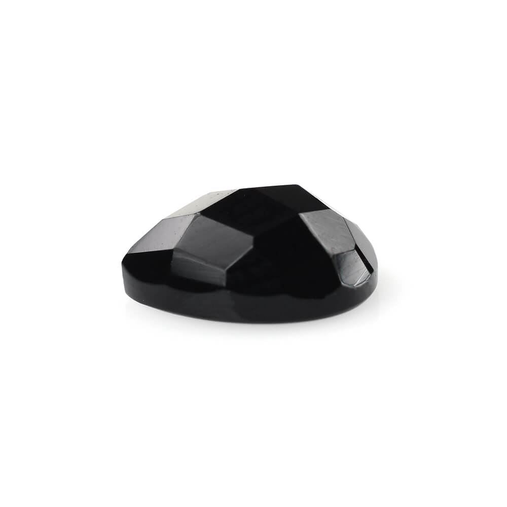 BLACK ONYX CHECKER PEAR CAB 8X6MM 1.04 Cts.