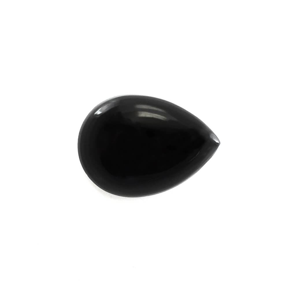 BLACK ONYX PEAR CAB 7X5MM 0.73 Cts.
