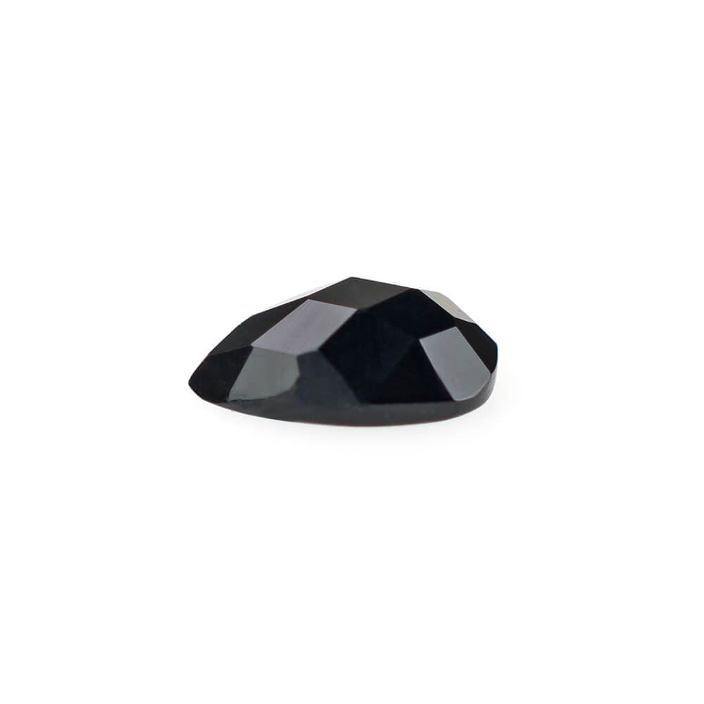 BLACK ONYX CHECKER PEAR CAB 5X3MM 0.22 Cts.