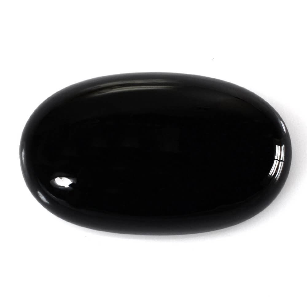 BLACK ONYX OVAL CAB 27X15MM 20.45 Cts.