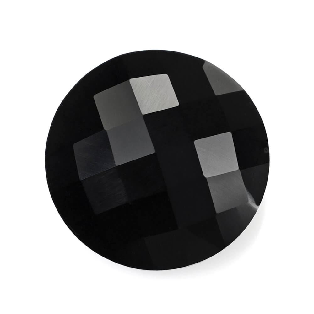 BLACK ONYX BRIOLETTE ROUND 15MM 9.15 Cts.