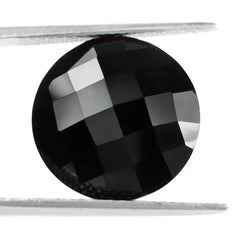 BLACK ONYX BRIOLETTE ROUND 15MM 9.15 Cts.