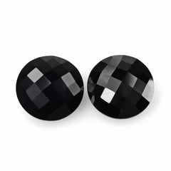 BLACK ONYX BRIOLETTE ROUND 15MM 9.15 Cts.