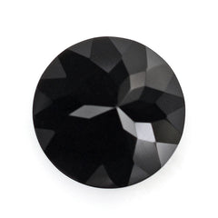 BLACK ONYX CHECKER CUT ROUND 12MM 5.25 Cts.