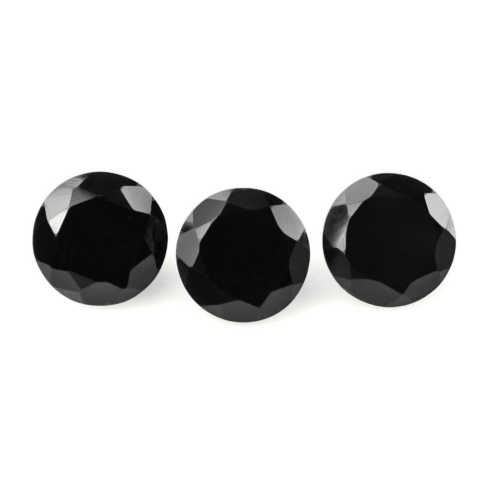 BLACK ONYX CUT ROUND 8MM 1.68 Cts.
