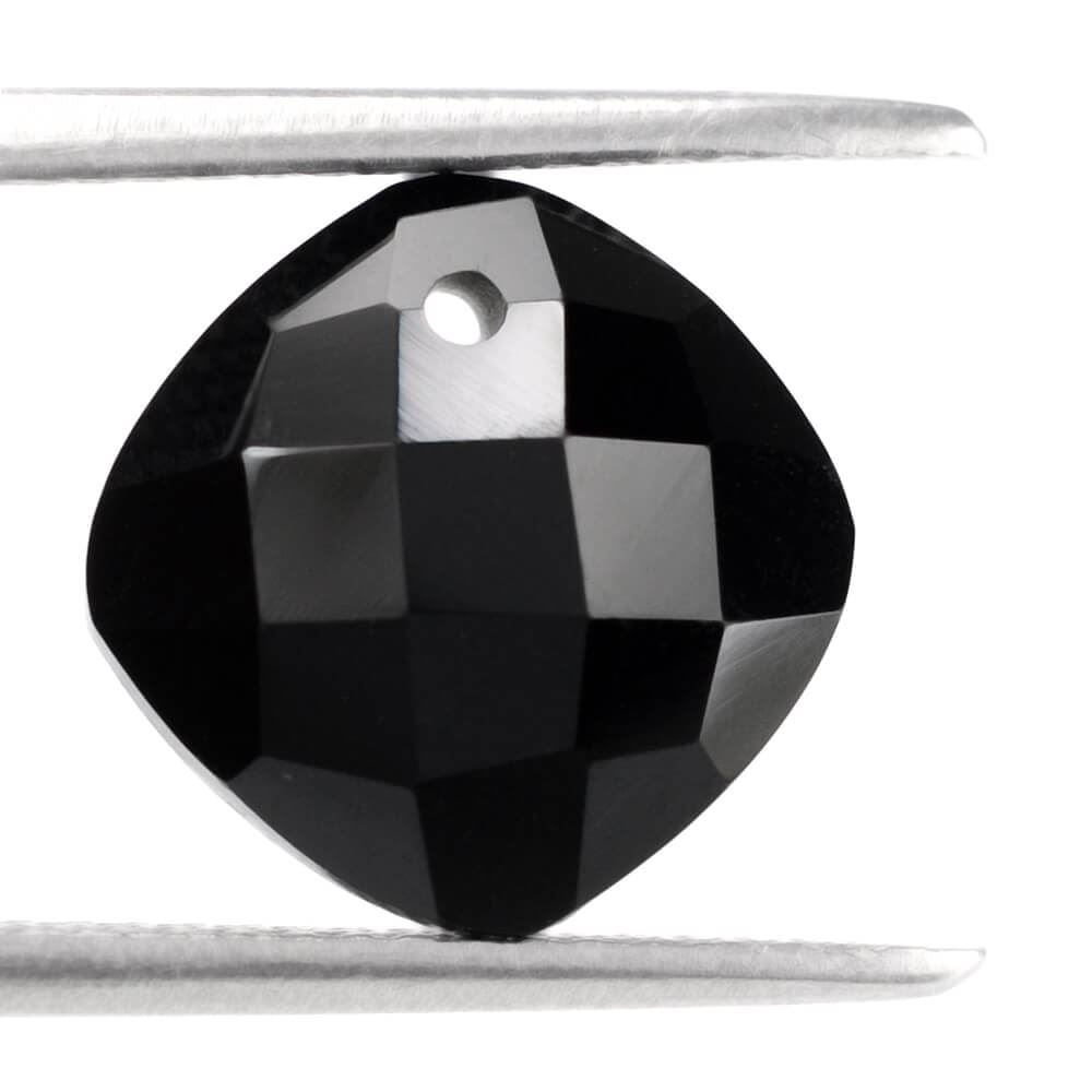 BLACK ONYX BRIOLETTE CUSHION (FULL DRILL) 10MM 3.68 Cts.