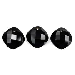 BLACK ONYX BRIOLETTE CUSHION (FULL DRILL) 10MM 3.68 Cts.