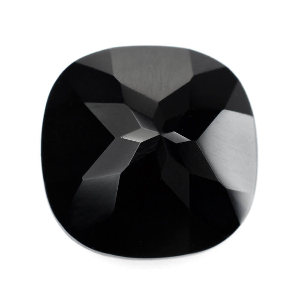 BLACK ONYX CUT CUSHION 12MM 6.00 Cts.