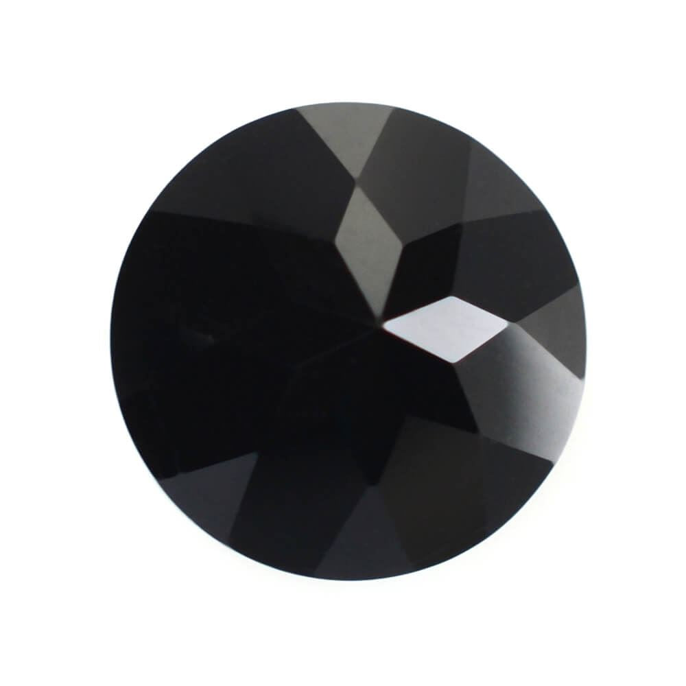 BLACK ONYX CHECKER CUT ROUND 9MM 2.32 Cts.