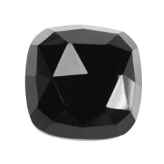 BLACK ONYX ROSE CUT CUSHION CAB 14MM 11.01 Cts.