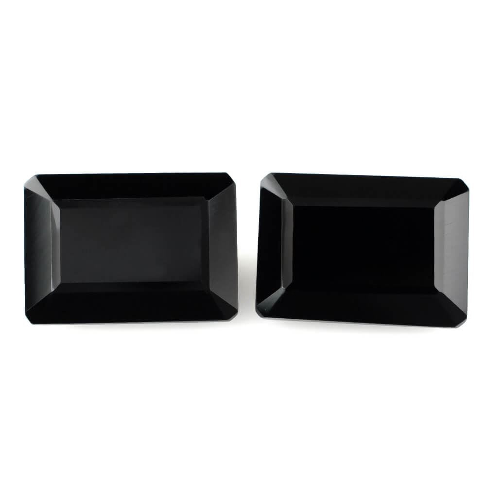 BLACK ONYX CUT OCTAGON 14X10MM 6.85 Cts.