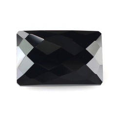 BLACK ONYX CHECKER CUT OCTAGON 20X13MM 16.17 Cts.
