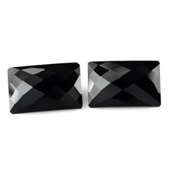 BLACK ONYX CHECKER CUT OCTAGON 20X13MM 16.17 Cts.