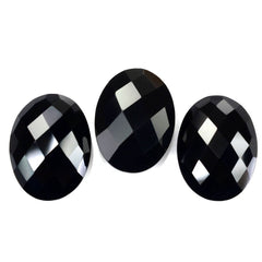 BLACK ONYX BRIOLETTE OVAL 16X12MM 7.38 Cts.
