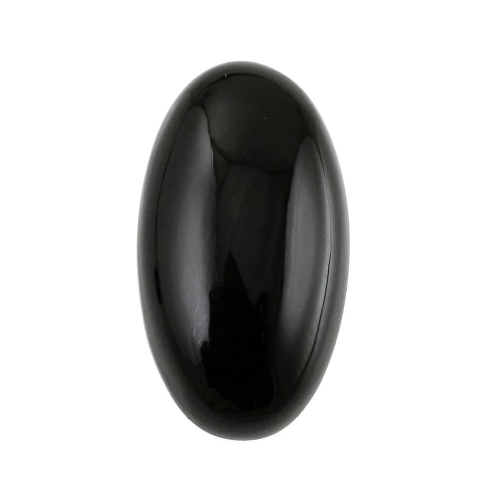 BLACK ONYX OVAL CAB 20X11MM 10.61 Cts.