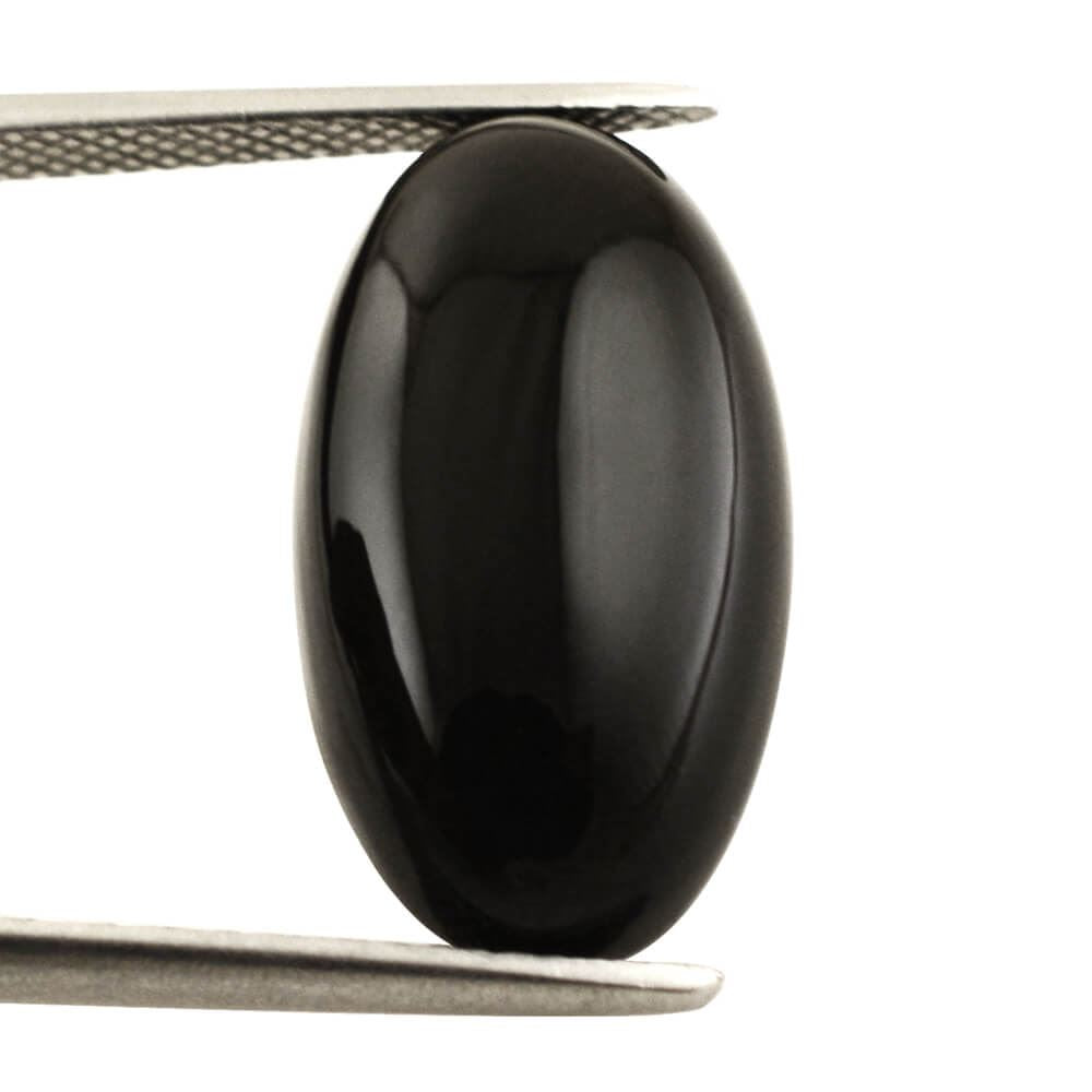 BLACK ONYX OVAL CAB 20X11MM 10.61 Cts.