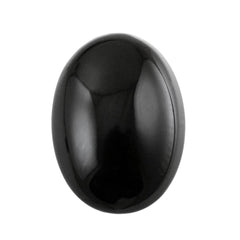BLACK ONYX LENTIL OVAL 22X16MM 19.51 Cts.