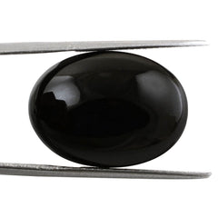BLACK ONYX LENTIL OVAL 22X16MM 19.51 Cts.