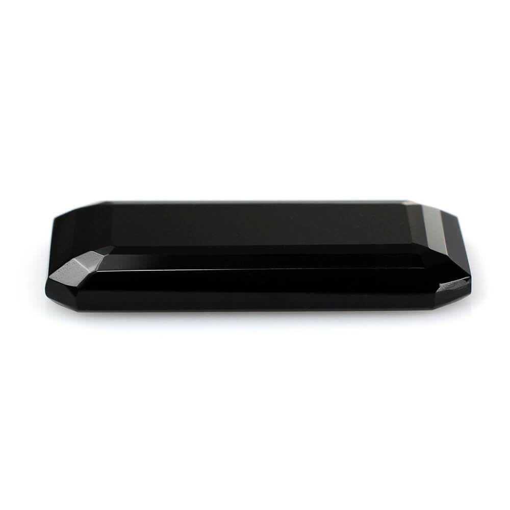 BLACK ONYX TABLE CUT WITH FLAT BOTTOM OCTAGON 28X15MM 15.98 Cts.