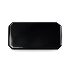 BLACK ONYX TABLE CUT WITH FLAT BOTTOM OCTAGON 28X15MM 15.98 Cts.