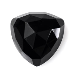 BLACK ONYX ROSE CUT TRILLION CAB 14MM 8.93 Cts.