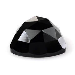 BLACK ONYX ROSE CUT TRILLION CAB 14MM 8.93 Cts.