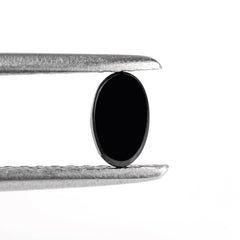 BLACK ONYX CHECKER OVAL CAB 5X3MM 0.32 Cts.